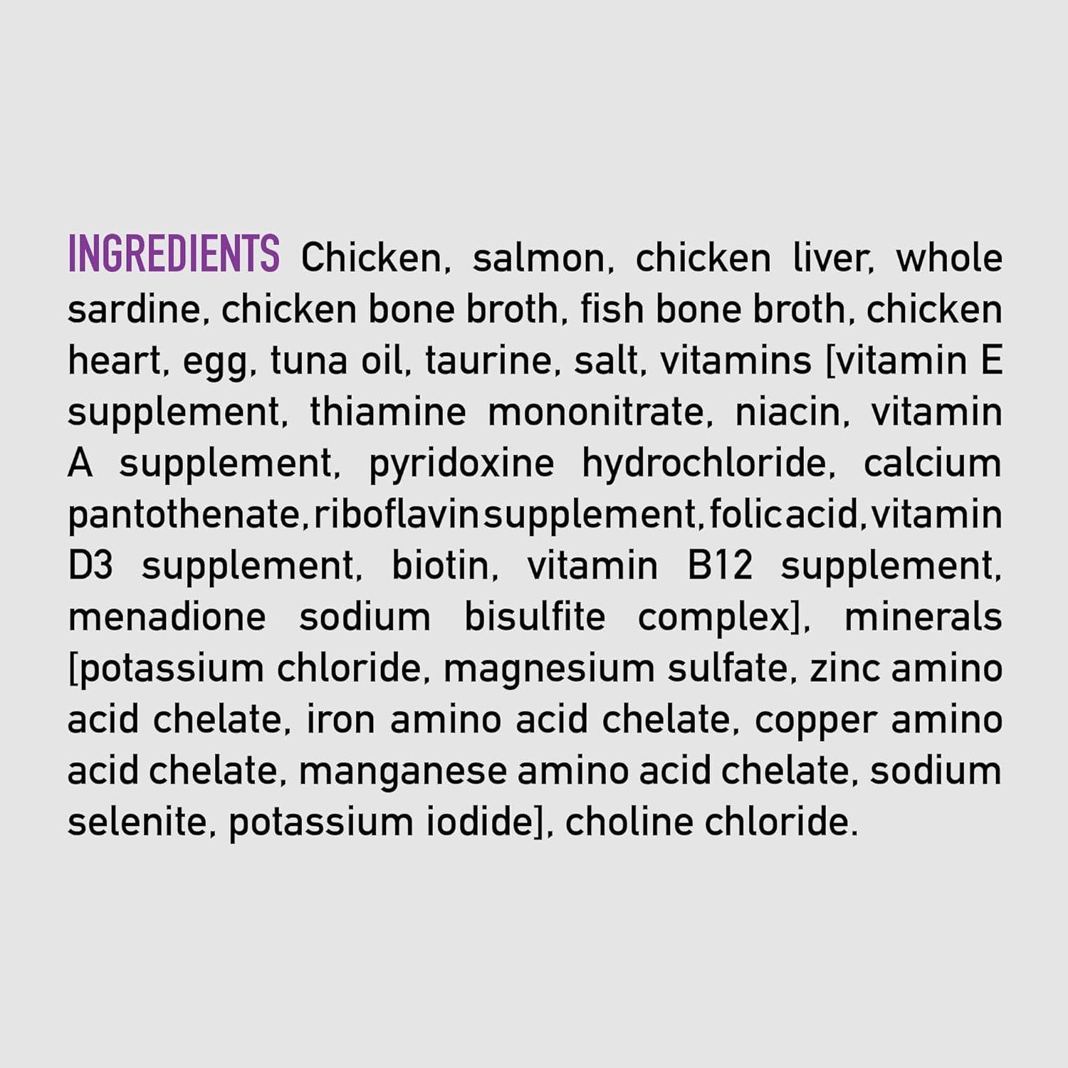 imageORIJEN Premium Pate Wet Kitten Cat Food in Bone Broth Chicken ampamp Salmon Entre 55oz Cans 6 Count
