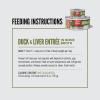 imageORIJEN Chunks ampamp Shreds Wet Cat Food Variety Pack Original  Salmon ampamp Chicken Entres 3oz Cans 12 Count 6 of EachDuck  Liver Entre Chunks  Shreds