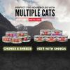 imageORIJEN Chunks ampamp Shreds Wet Cat Food Variety Pack Original  Salmon ampamp Chicken Entres 3oz Cans 12 Count 6 of EachDuck  Liver Entre Chunks  Shreds