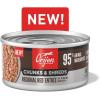 imageORIJEN Chunks ampamp Shreds Wet Cat Food Variety Pack Original  Salmon ampamp Chicken Entres 3oz Cans 12 Count 6 of EachRegional Red Entre Chunks  Shreds