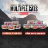 imageORIJEN Chunks ampamp Shreds Wet Cat Food Variety Pack Original  Salmon ampamp Chicken Entres 3oz Cans 12 Count 6 of EachSalmon  Chicken Entre Chunks  Shreds