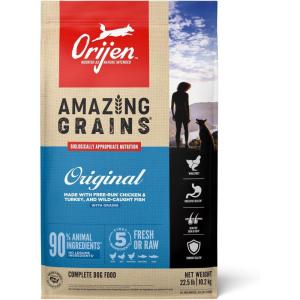 imageORIJEN Amazing Grains High Protein Dry Dog Food Original Recipe 225lb Bag