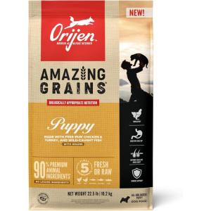 imageORIJEN Amazing Grains High Protein Dry Dog Food Puppy Recipe 225lb Bag