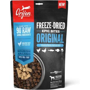 imageORIJEN Epic Bites FreezeDried Dry Dog Food Original Recipe 6oz Bag
