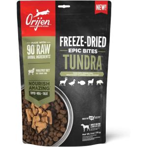imageORIJEN Epic Bites FreezeDried Dry Dog Food Tundra Recipe 6oz Bag