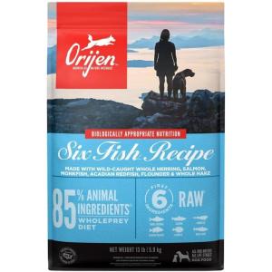 imageORIJEN Grain Free High Protein Dry Dog Food Fit ampamp Trim Recipe 13lb BagFish