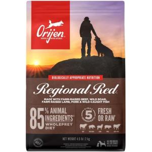imageORIJEN Grain Free High Protein Dry Dog Food Fit ampamp Trim Recipe 13lb BagRegional Red Recipe