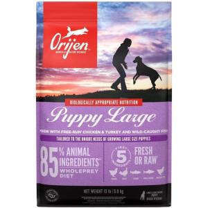 imageORIJEN Grain Free High Protein Dry Dog Food Puppy Large Recipe 13lb Bag