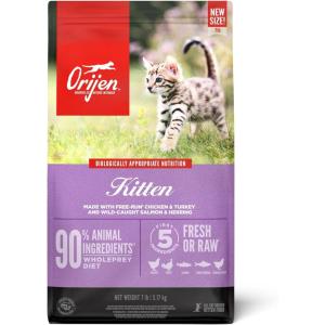 imageORIJEN Grain Free High Protein Premium Dry Cat Food Kitten Recipe 7lb Bag