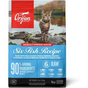 imageORIJEN Grain Free High Protein Premium Dry Cat Food Original Recipe 7lb BagSix Fish Recipe