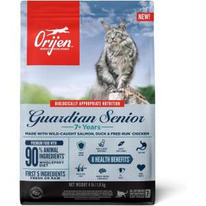 imageORIJEN Guardian 8 Grain Free High Protein Premium Dry Cat Food 10lb BagGuardian Senior Recipe