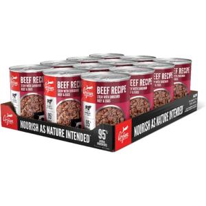 imageORIJEN Pate Wet Dog Food Chicken Recipe with Liver 128oz Cans 12 CountBeef Recipe Stew