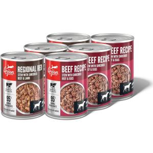 imageORIJEN Pate Wet Dog Food Chicken Recipe with Liver 128oz Cans 12 CountVariety Pack Regional Red Stew  Beef Recipe Stew
