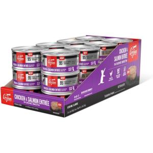 imageORIJEN Premium Pate Wet Cat Food Variety Pack Original  Duck ampamp Chicken Recipes 3oz Cans 12 Count 6 of EachChicken  Salmon Kitten Entre Pt