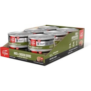 imageORIJEN Premium Pate Wet Cat Food Variety Pack Original  Duck ampamp Chicken Recipes 3oz Cans 12 Count 6 of EachDuck