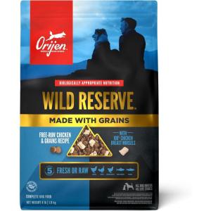 imageORIJEN Wild Reserve Dry Dog Food FreeRun Chicken ampamp Grains Recipe 4lb Bag